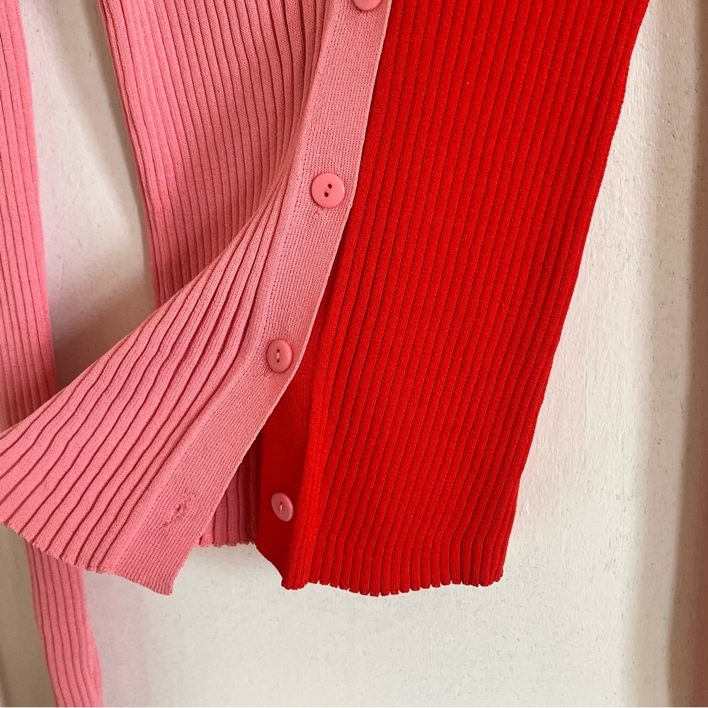 Lulu’s Colorblock Ribbed Top with Buttons - Picture 5 of 9